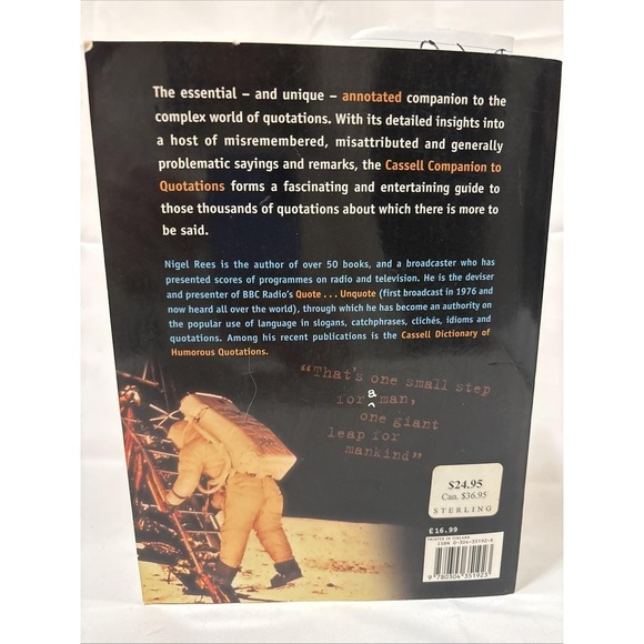 Cassell Companion to Quotations [Paperback] [2000] Rees, Ni - Picture 2 of 4